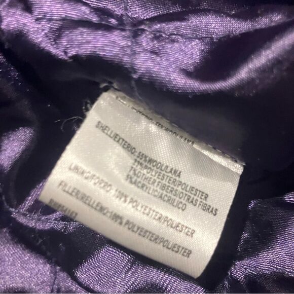 Calvin Klein Black Winter Wool Blend Coat with Removable Hood Women's Size 6 - Picture 16 of 16